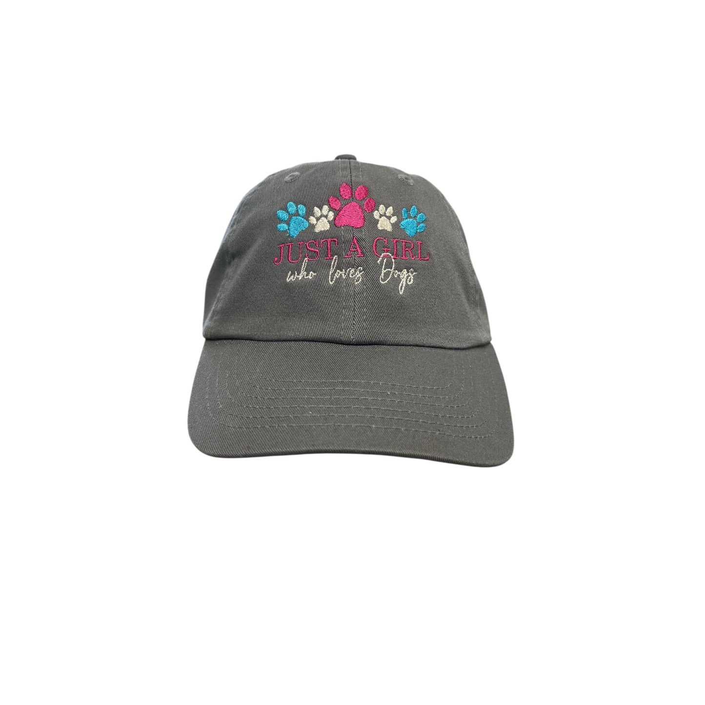Just A Girl Who Loves Dogs Paws Baseball Cap