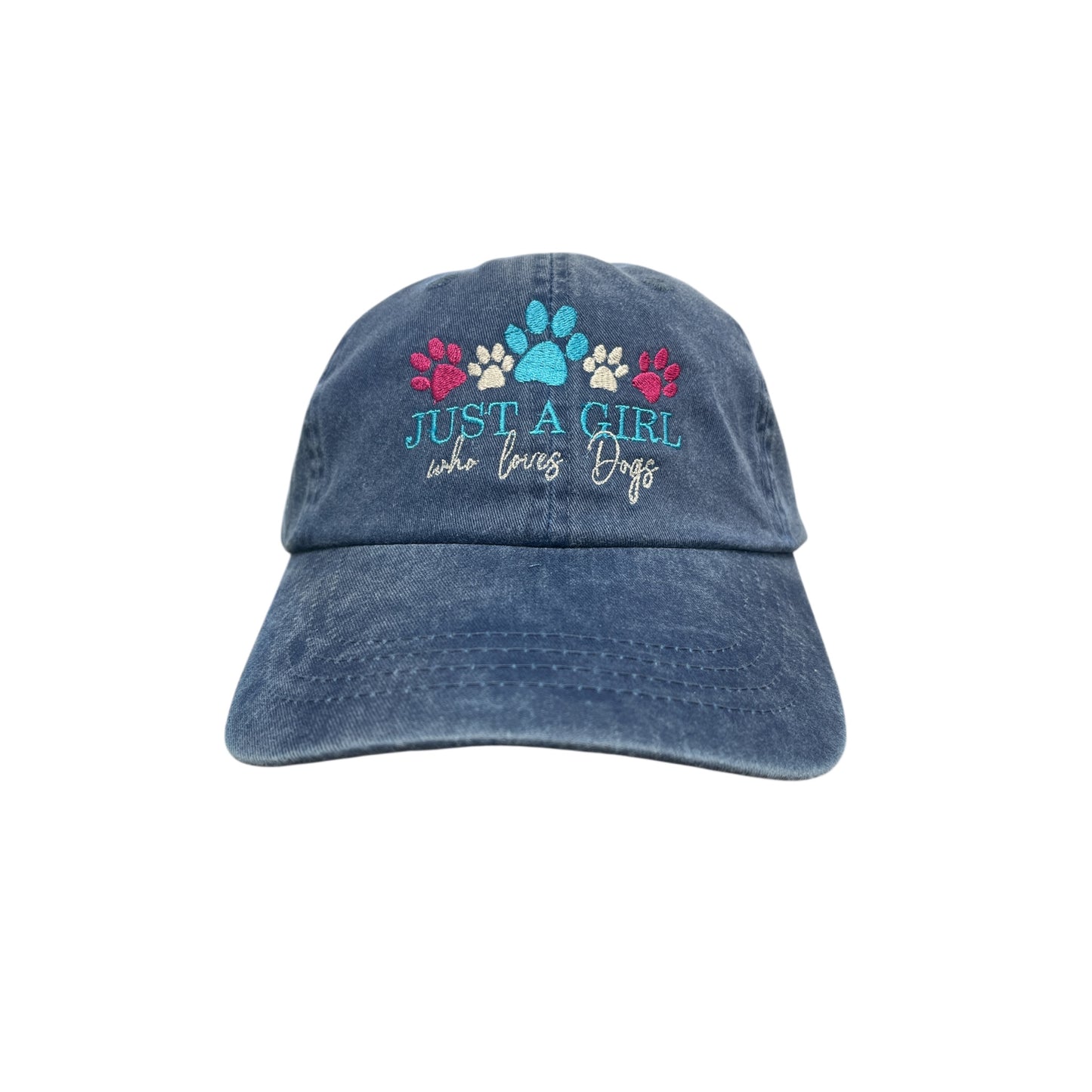Just A Girl Who Loves Dogs Multi Color Baseball Cap