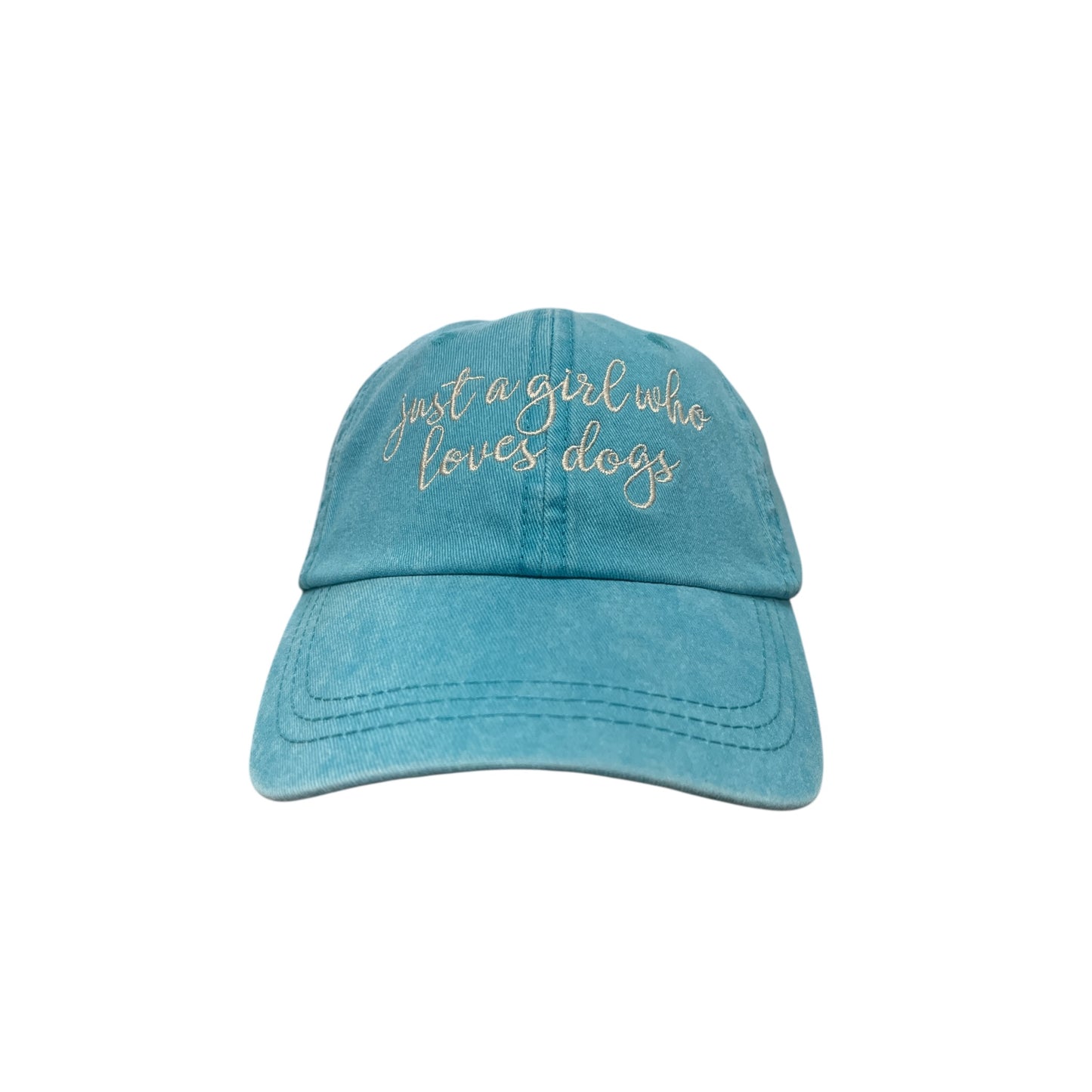 Just A Girl Who Loves Dog Script Baseball Cap