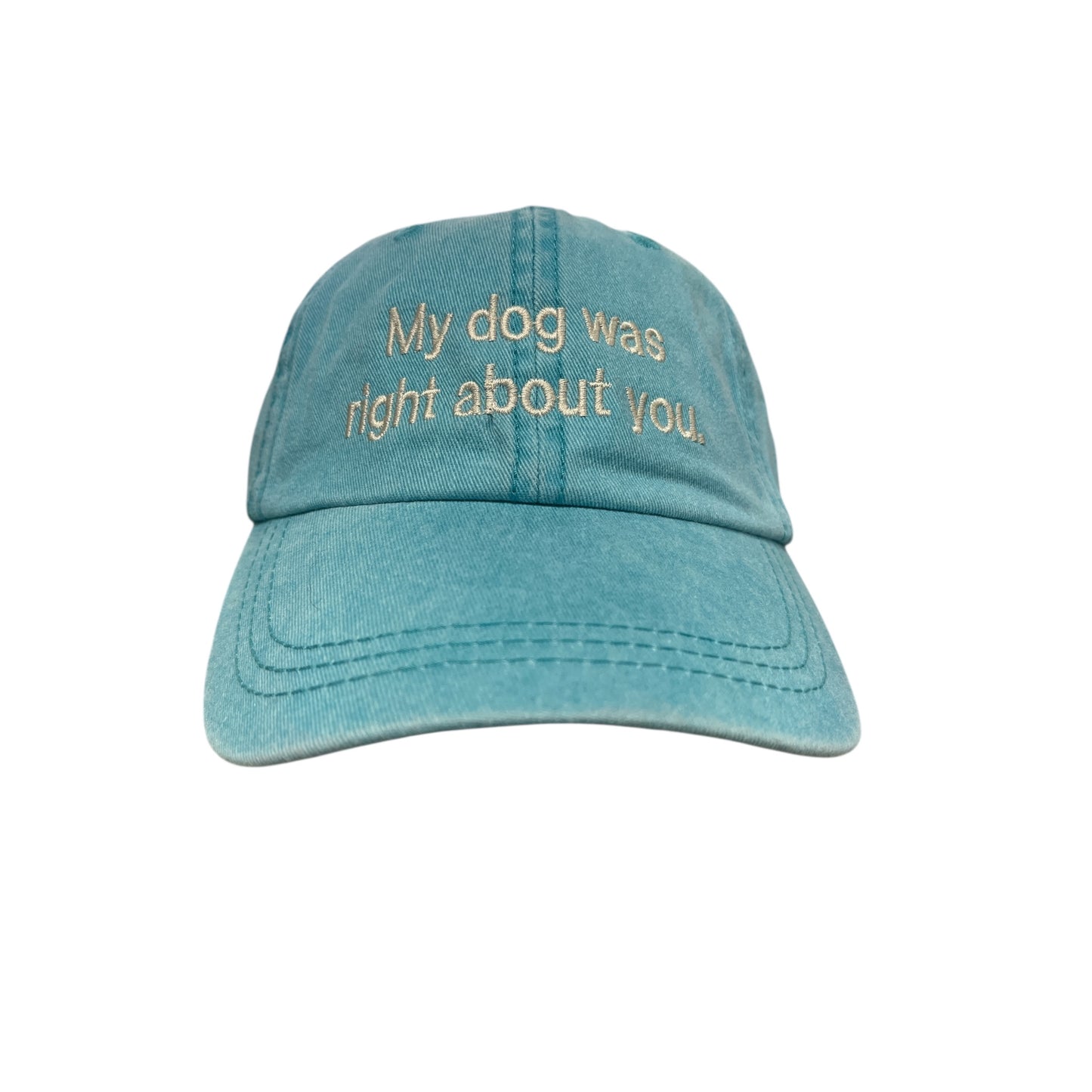 My Dog Was Right About You Baseball Cap