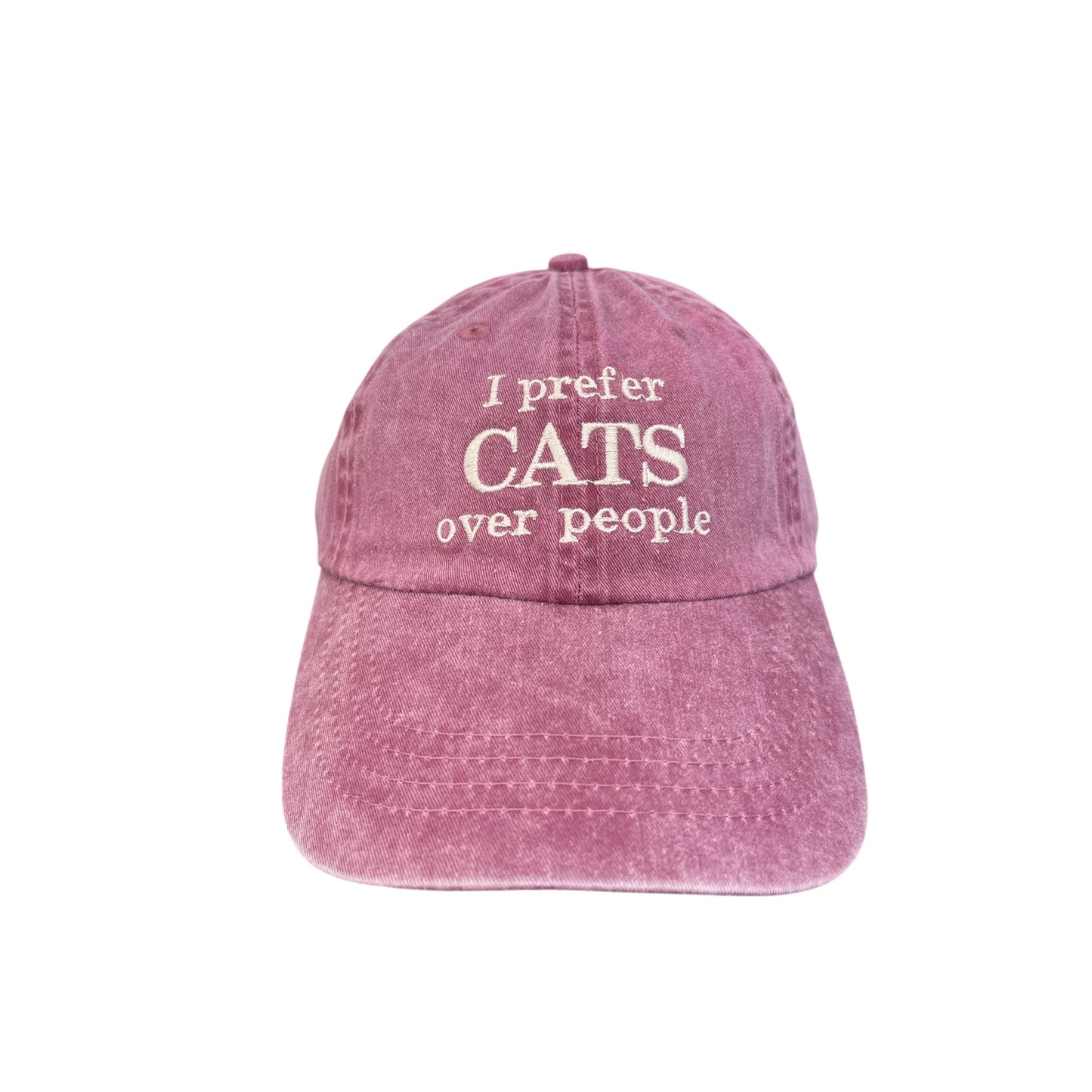 I Prefer Cats Over People Baseball Cap