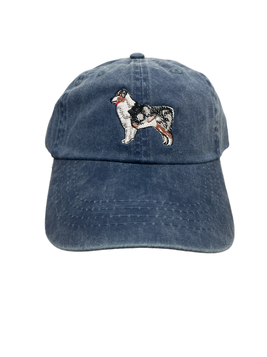 Australian Shepherd Blue Merle Dog Breed Baseball Cap