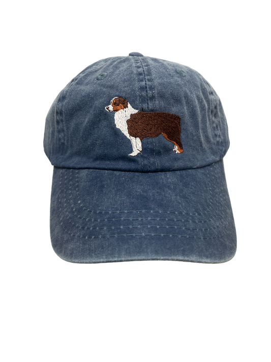 Australian Shepherd Red Tri Blend Dog Breed Baseball Cap