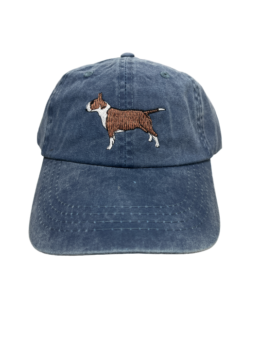 Bull Terrier Brindle Dog Breed Baseball Cap