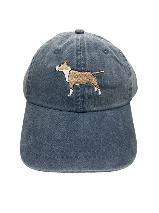 Bull Terrier, Tan and White, Dog Breed Baseball Cap