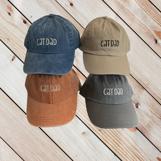 Cat Dad Baseball Cap