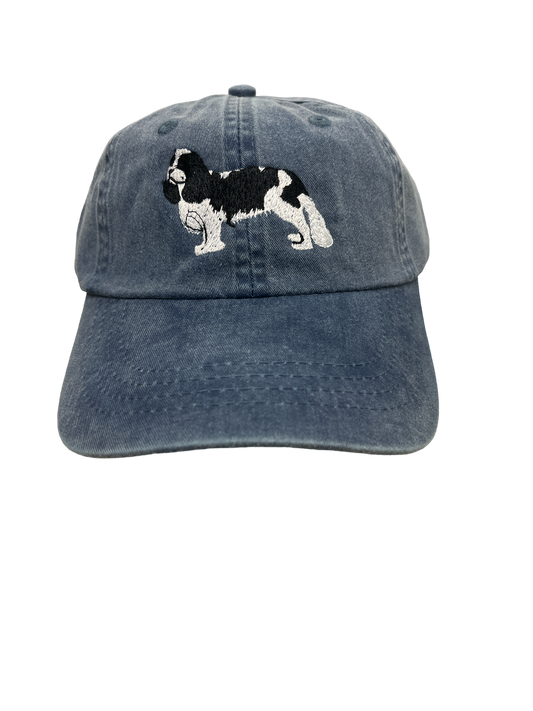 Cavalier King Charles, Black and White, Dog Breed Baseball Cap