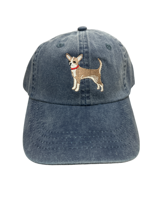 Chihuahua, Tan and White, Dog Breed Baseball Cap