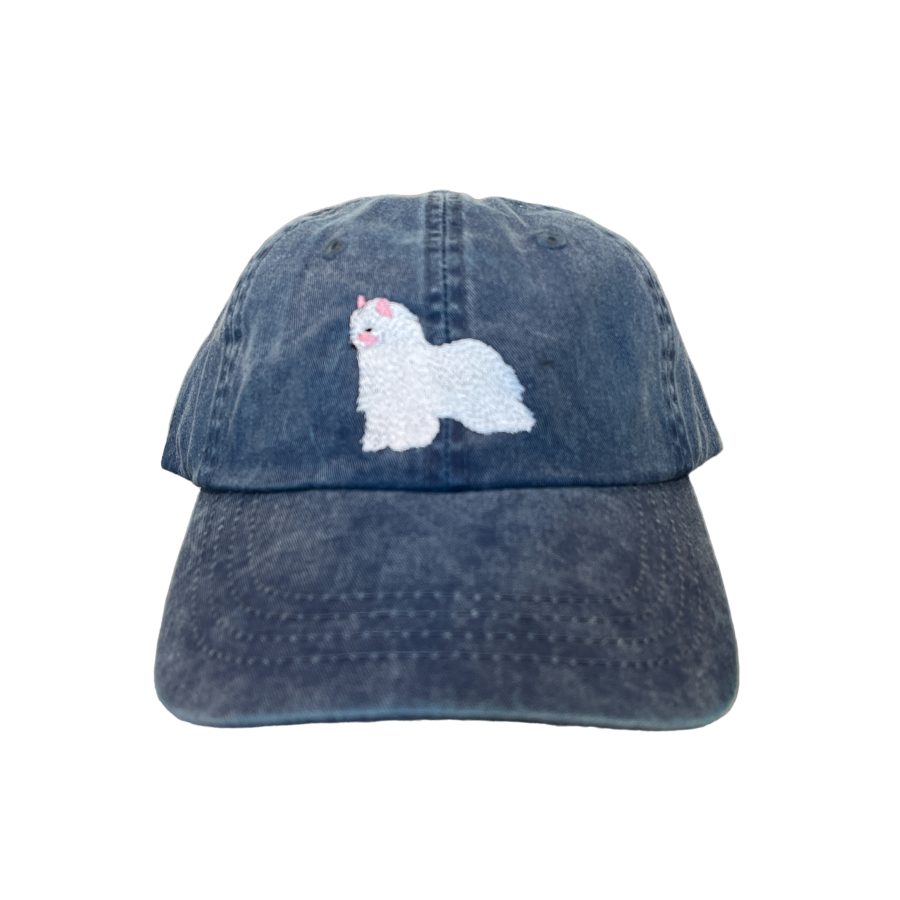 Chinese Crested, Powder Puff, White, Dog Breed Baseball Cap