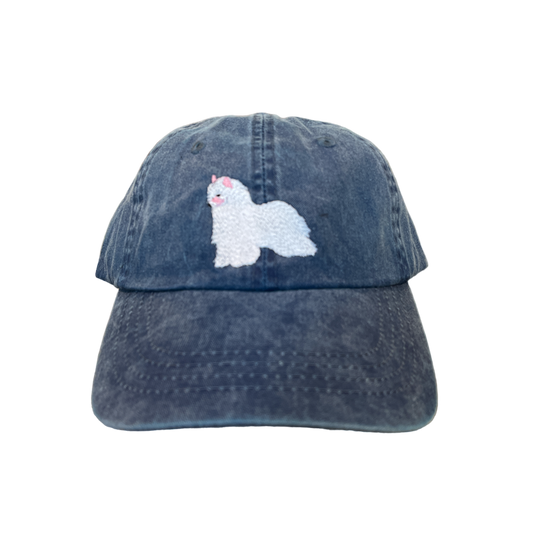 Chinese Crested, Powder Puff, White, Dog Breed Baseball Cap