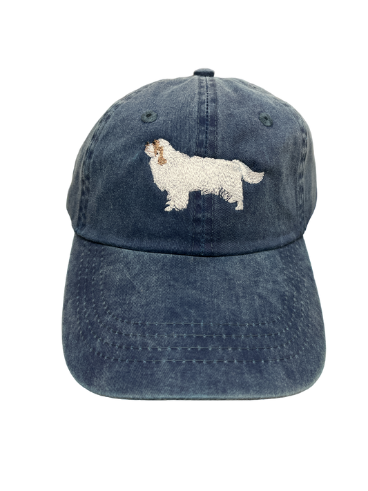 Clumber Spaniel, Full Tail, Dog Breed Baseball Cap