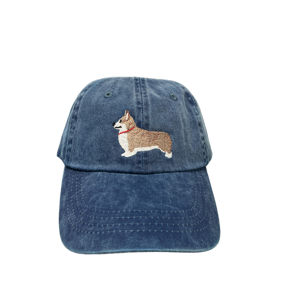 Corgi Pembroke, Tan and White, Dog Breed Baseball Cap