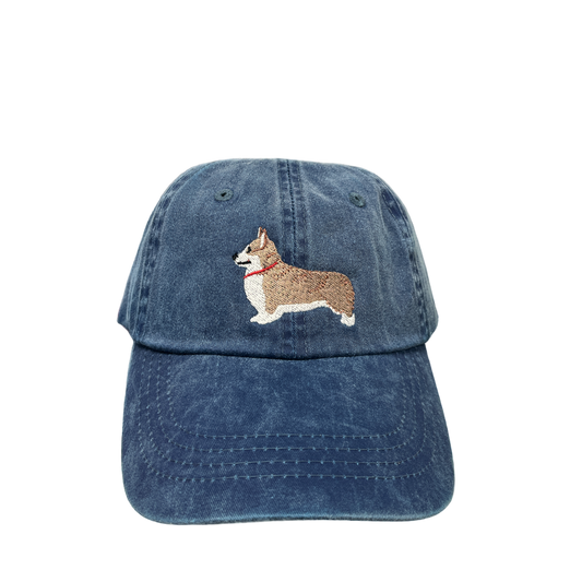 Corgi Pembroke, Tan and White, Dog Breed Baseball Cap