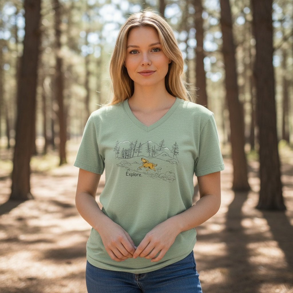Explore Women's Short Sleeve T Shirt