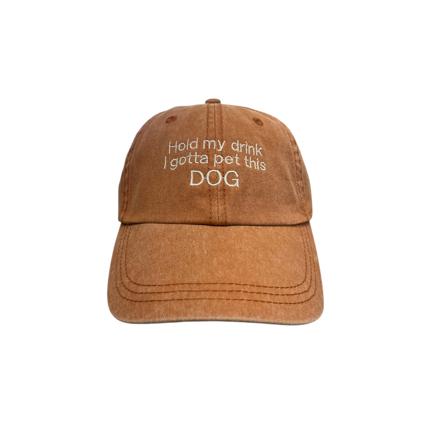 Hold My Drink I've Got To Pet This Dog Baseball Cap