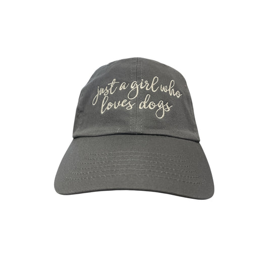 Just A Girl Who Loves Dog Script Baseball Cap