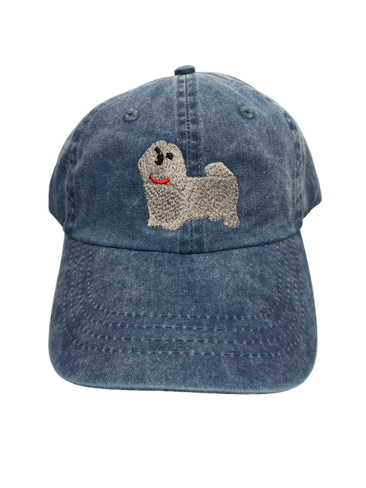 Maltese, Gray, Dog Breed Baseball Cap