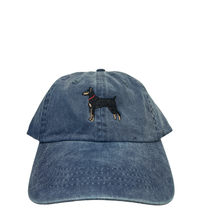 Miniature Pinscher, Black and Tan, Dog Breed Baseball Cap