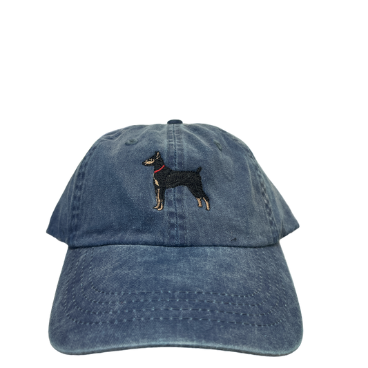 Miniature Pinscher, Black and Tan, Dog Breed Baseball Cap