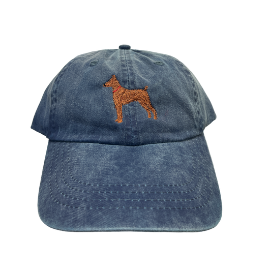 Miniature Pinscher, Red, Dog Breed Baseball Cap