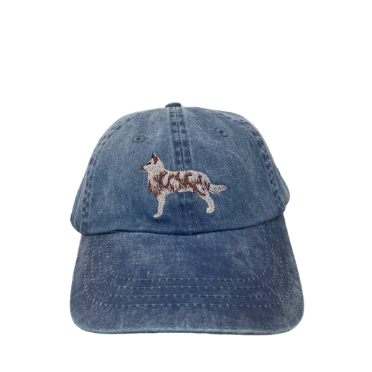 Mudi, Brown Merle, Dog Breed Baseball Cap