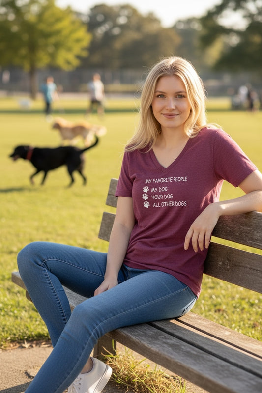 My Favorite People (Raspberry Fleck) Women's T Shirt