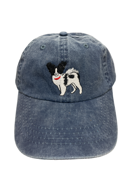 Papillion, Black and White Dog Breed Baseball Cap