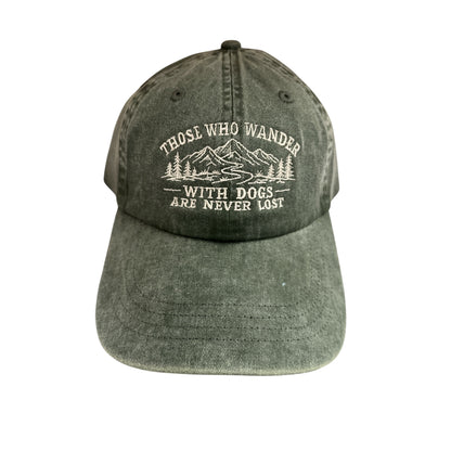 Those Who Wander With Dogs Baseball Cap