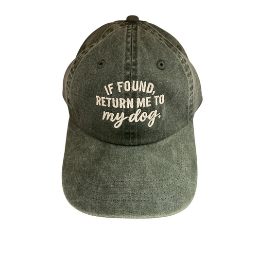 If Found Return To Dog Baseball Cap