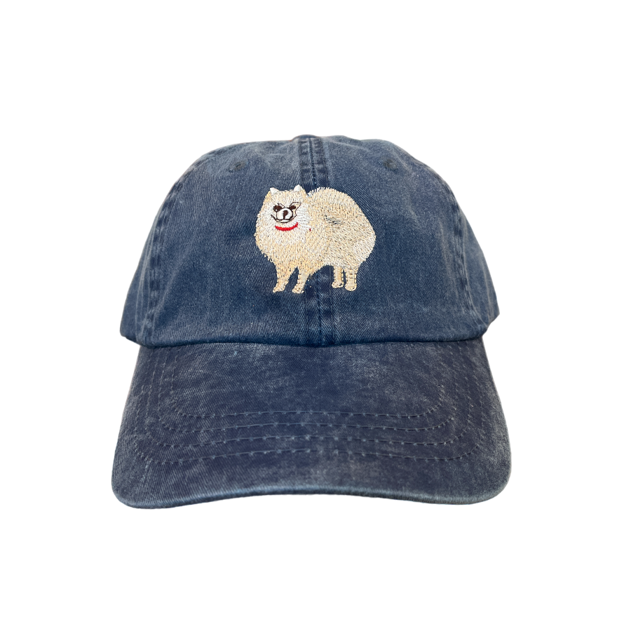 Pomeranian, Cream, Dog Breed Baseball Cap