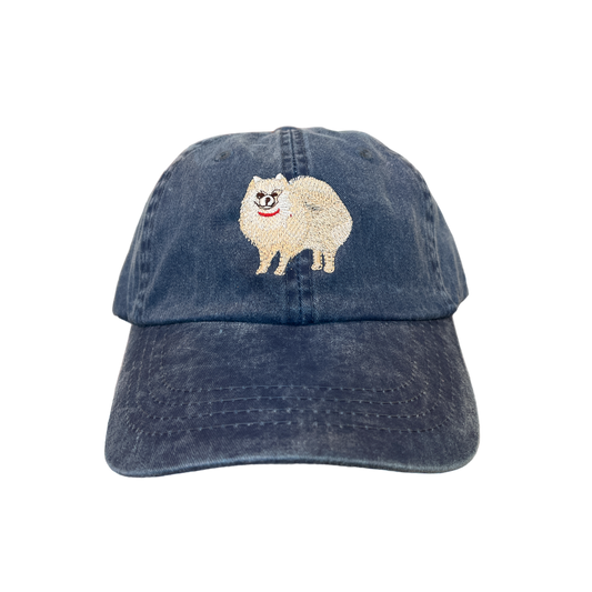 Pomeranian, Cream, Dog Breed Baseball Cap