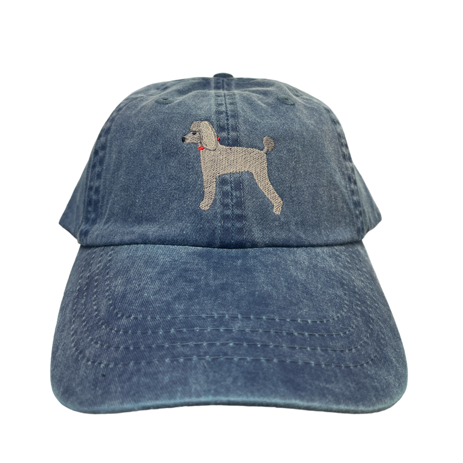 Poodle, Gray, Dog Breed Baseball Cap