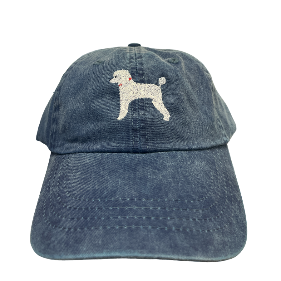 Poodle, White, Dog Breed Baseball Cap