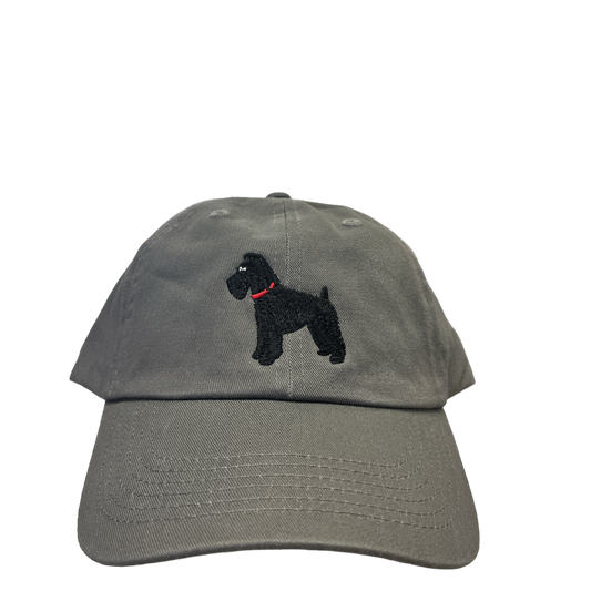 Schnauzer, Ears Natural, Black, Dog Breed Baseball Cap