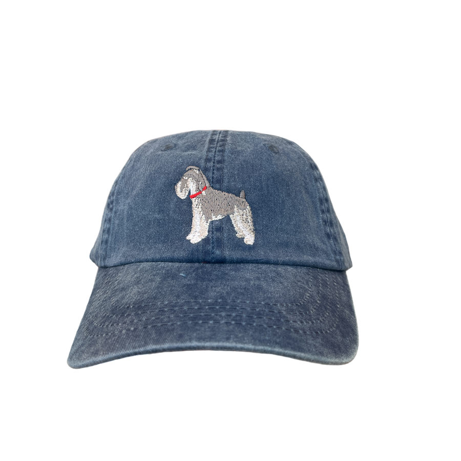 Schnauzer, Natural Ears, Medium Gray, Dog Breed Baseball Cap