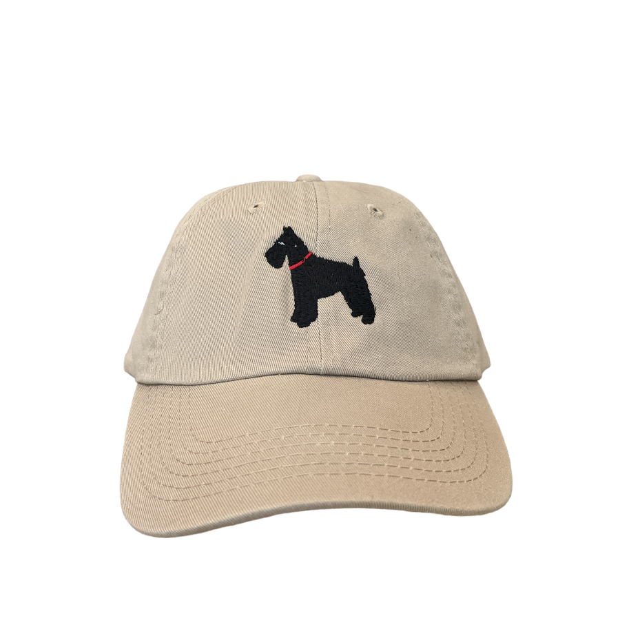 Schnauzer, Cropped Ears, Black, Dog Breed Baseball Cap