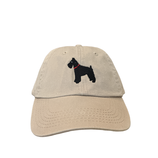 Schnauzer, Cropped Ears, Black, Dog Breed Baseball Cap