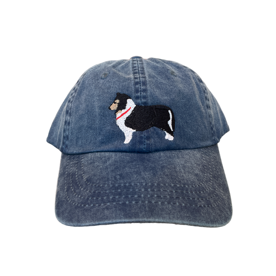 Shetland Sheepdog, Bi Black, Dog Breed baseball Cap