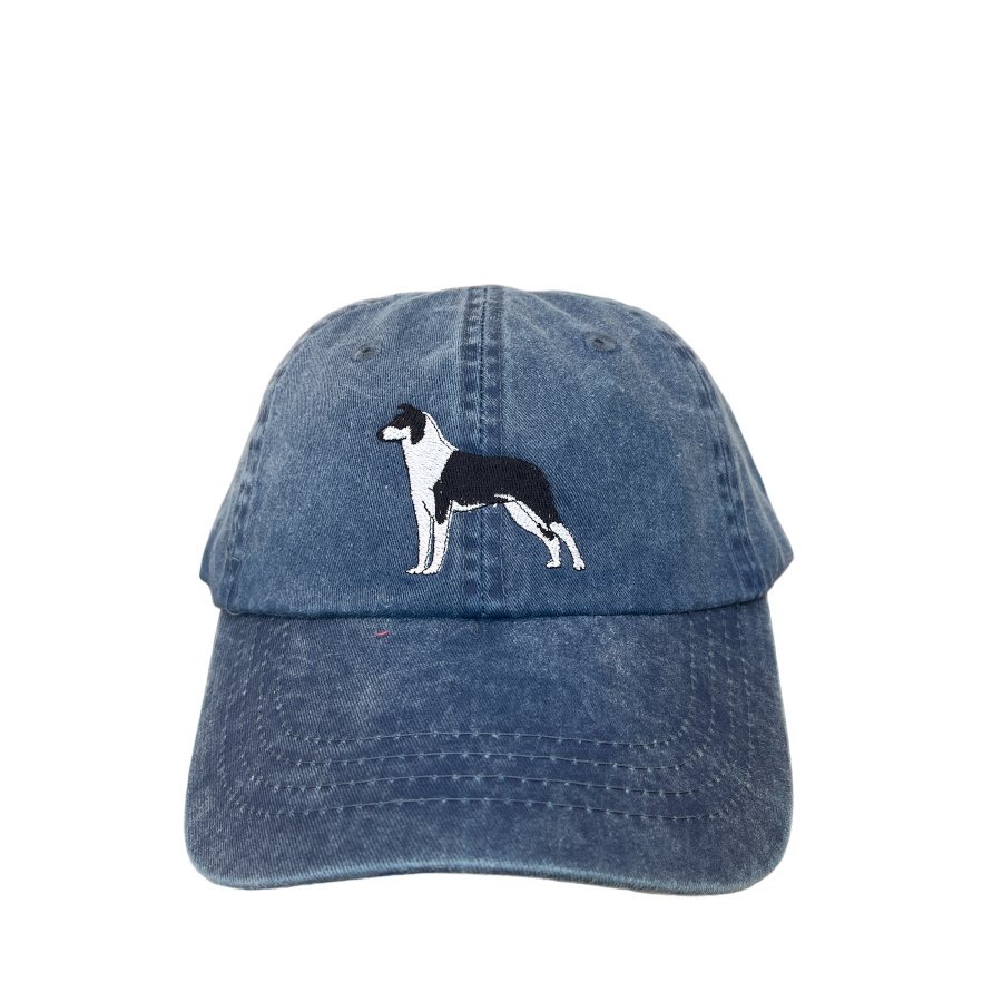 Smooth Collie, Black and White, Dog Breed Baseball Cap