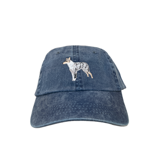 Smooth Collie Blue Merle, Dog Breed Baseball Cap