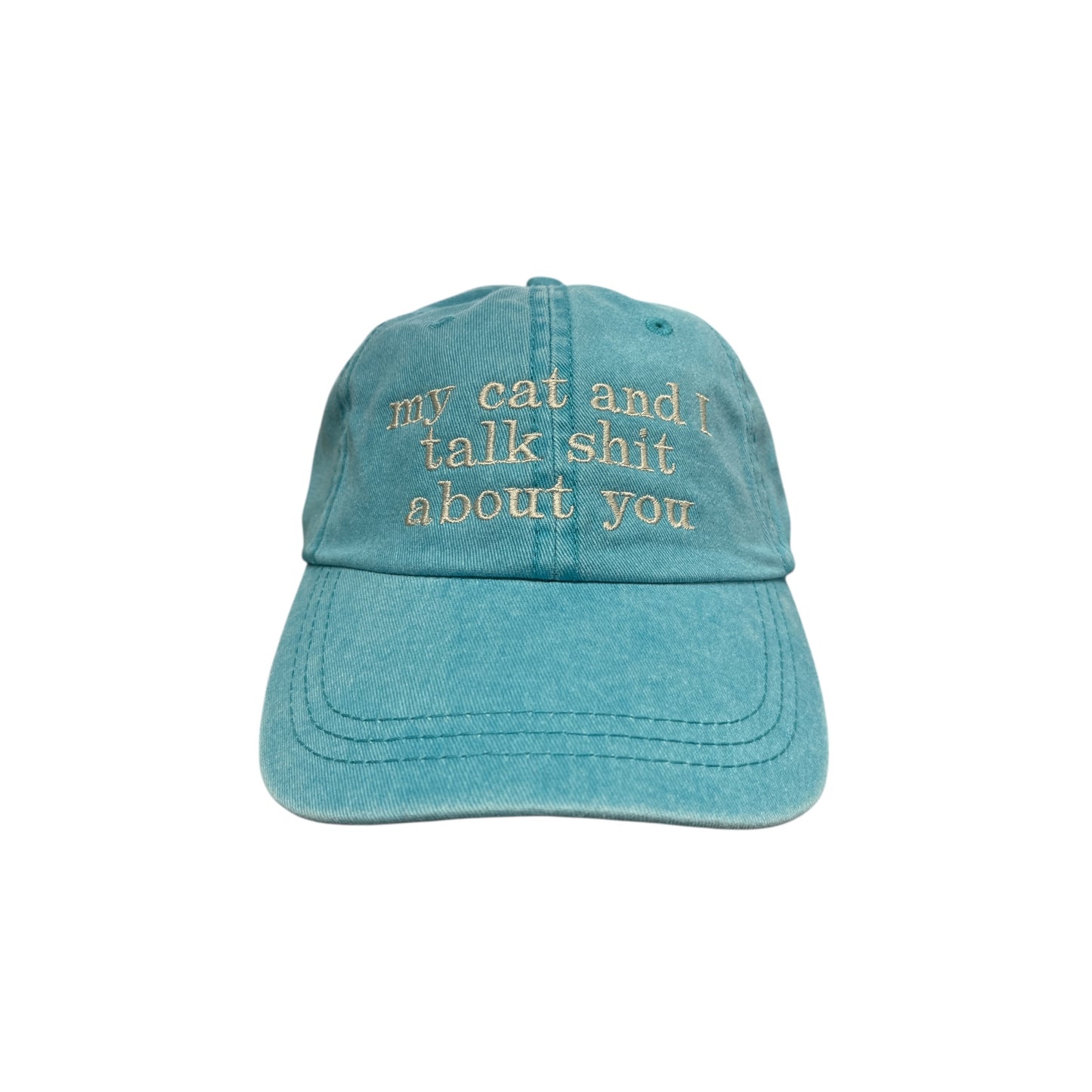My Cat And I Talk Shit About You Baseball Cap