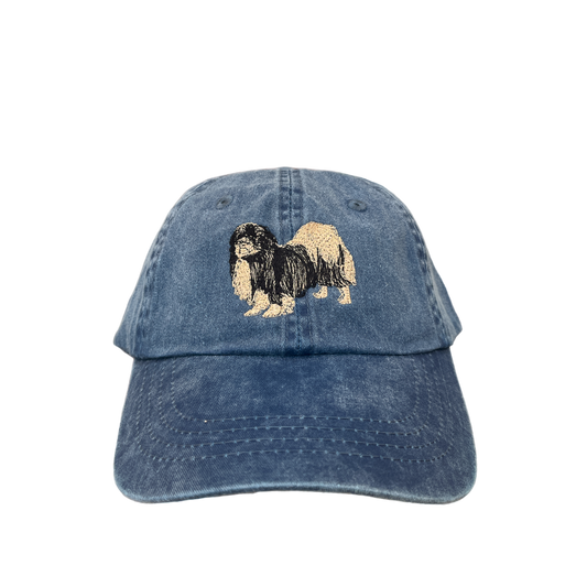 Tibetan Spaniel, Black and Tan, Dog Breed Baseball Cap