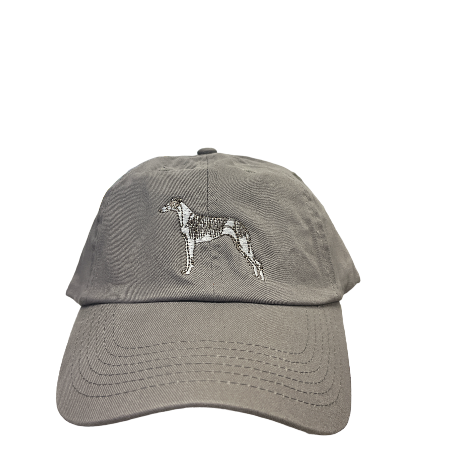 Whippet, Charcoal, Dog Breed Baseball Cap